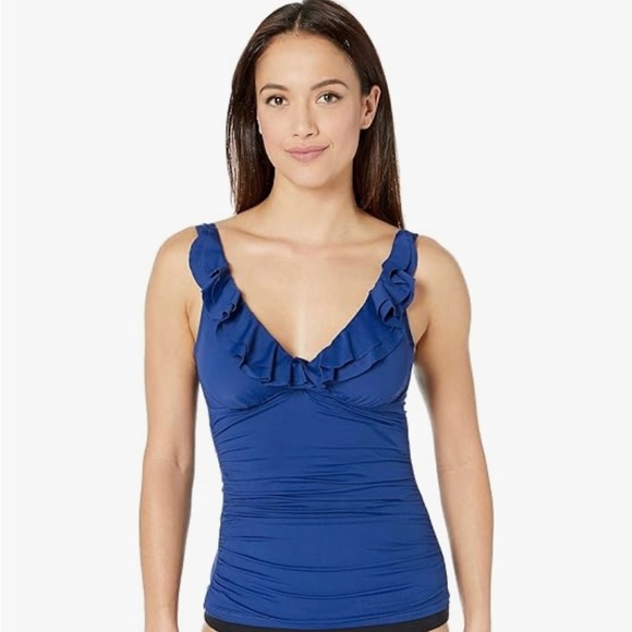 Lauren Ralph Lauren Other - LAUREN RALPH LAUREN Beach Club Solids Underwire Tankini Swim Top